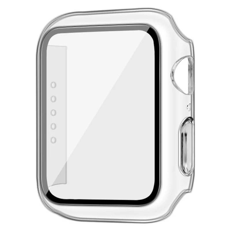Super Gut Apple Watch Series 7 45mm Hülle mit Displayschutz in Plastik und Gehärtetes Glas