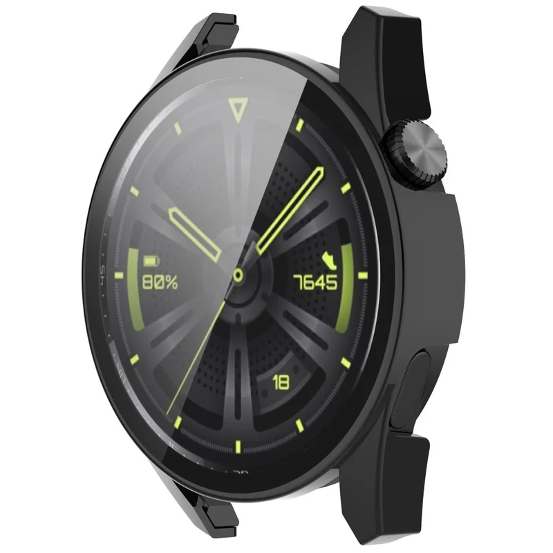Stilvoll Huawei Watch GT 3 (46mm) Hülle mit Displayschutz in Silikon / TPU und Gehärtetes Glas
