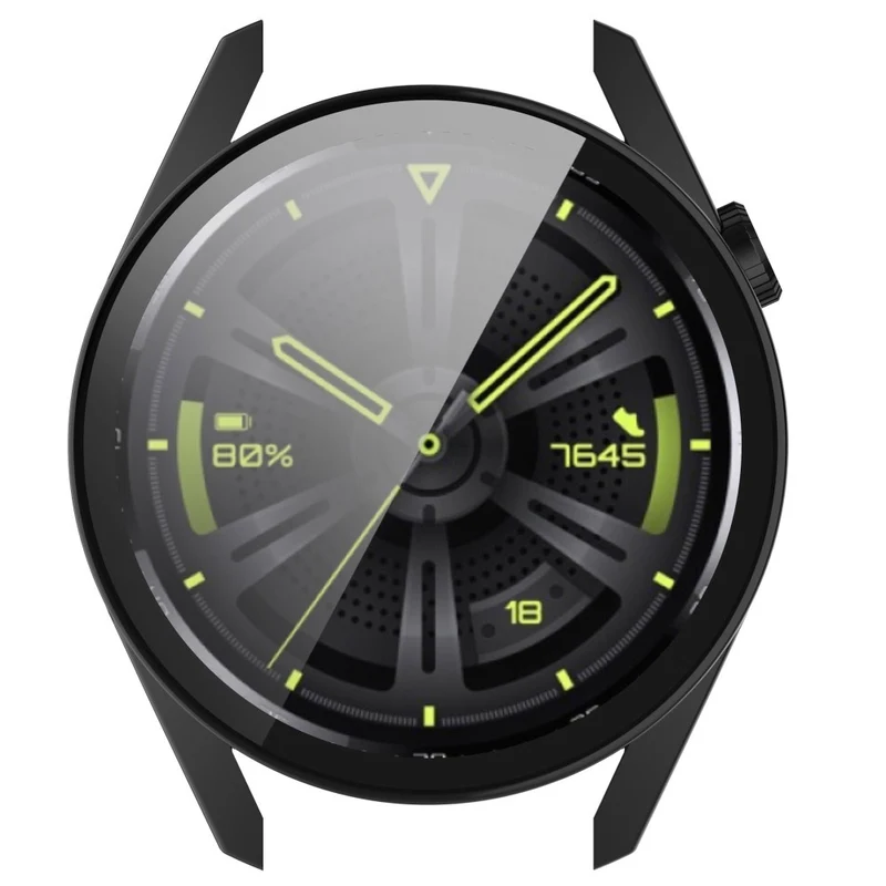 Stilvoll Huawei Watch GT 3 (46mm) Hülle mit Displayschutz in Silikon / TPU und Gehärtetes Glas