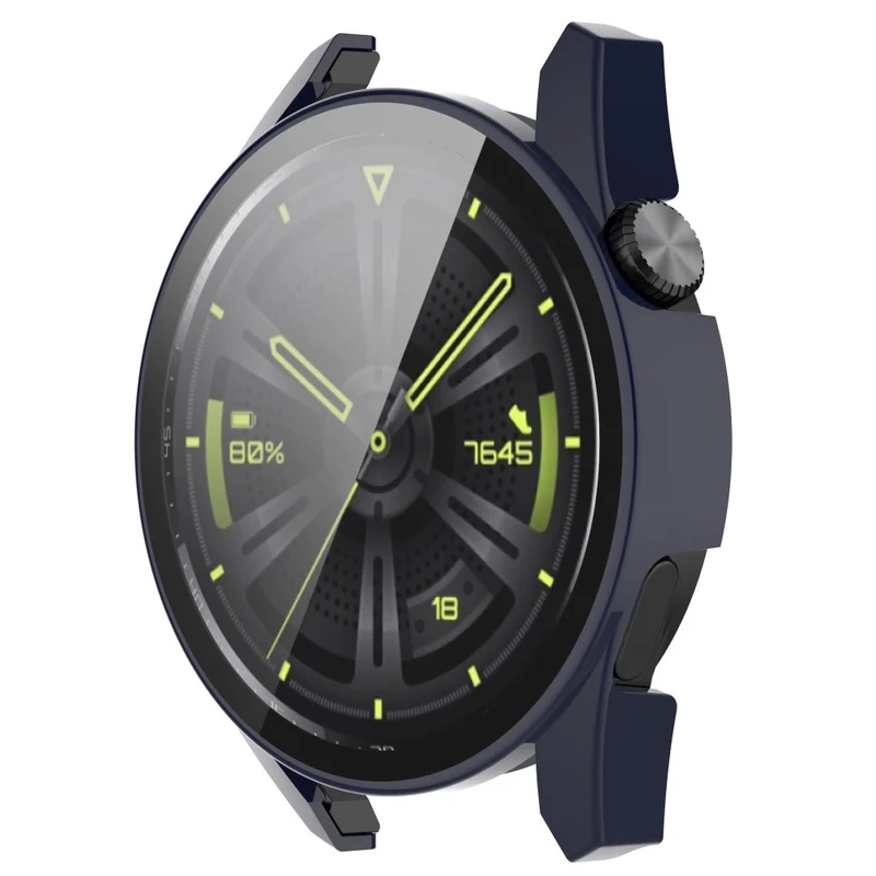 Stilvoll Huawei Watch GT 3 (46mm) Hülle mit Displayschutz in Silikon / TPU und Gehärtetes Glas