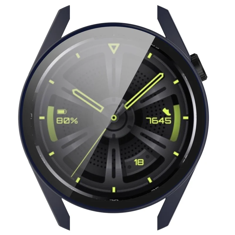 Stilvoll Huawei Watch GT 3 (46mm) Hülle mit Displayschutz in Silikon / TPU und Gehärtetes Glas