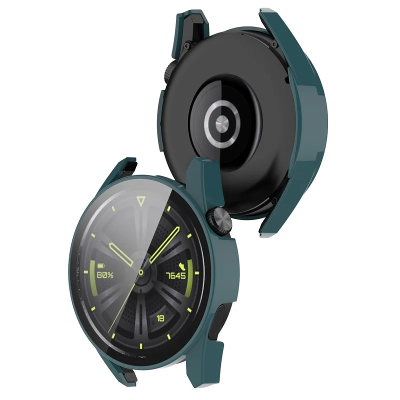 Stilvoll Huawei Watch GT 3 (46mm) Hülle mit Displayschutz in Silikon / TPU und Gehärtetes Glas