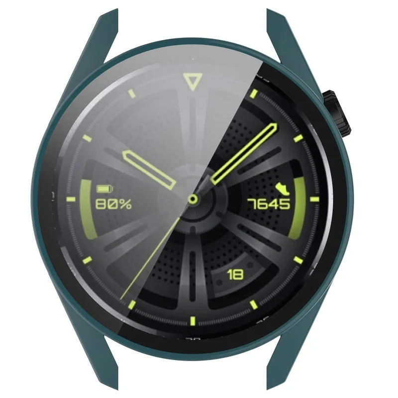 Stilvoll Huawei Watch GT 3 (46mm) Hülle mit Displayschutz in Silikon / TPU und Gehärtetes Glas