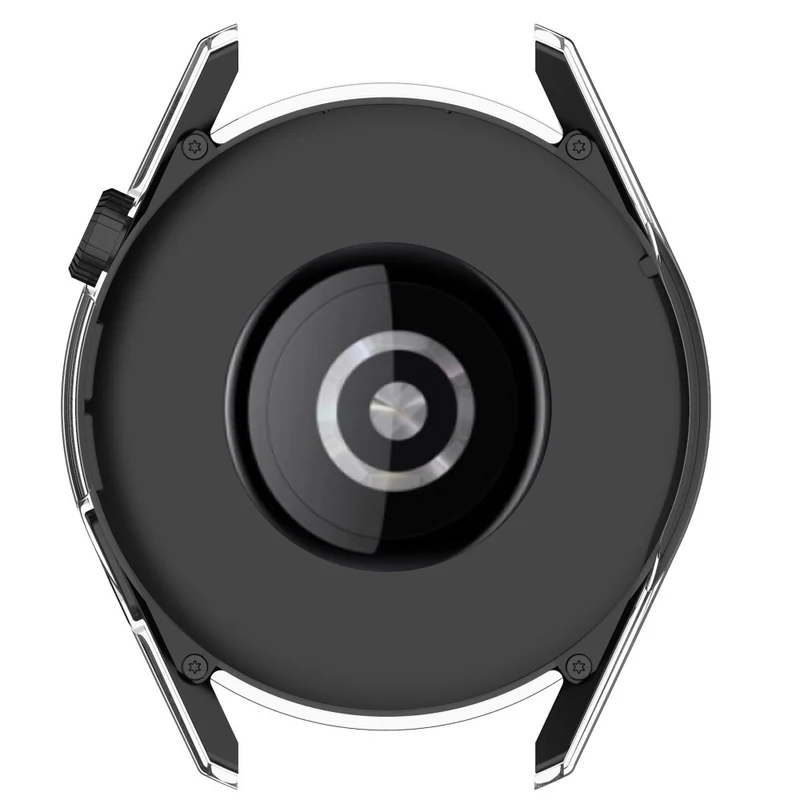 Stilvoll Huawei Watch GT 3 (46mm) Hülle mit Displayschutz in Silikon / TPU und Gehärtetes Glas