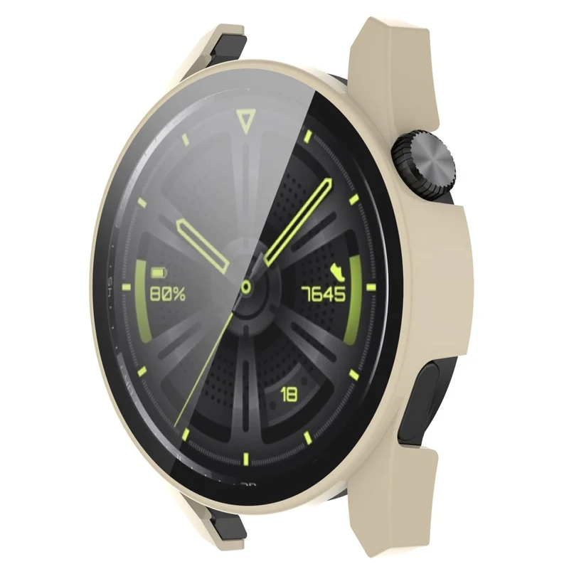 Stilvoll Huawei Watch GT 3 (46mm) Hülle mit Displayschutz in Silikon / TPU und Gehärtetes Glas