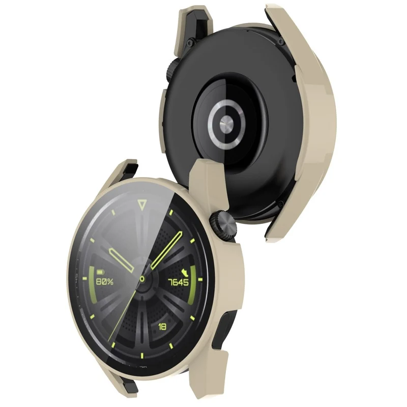 Stilvoll Huawei Watch GT 3 (46mm) Hülle mit Displayschutz in Silikon / TPU und Gehärtetes Glas