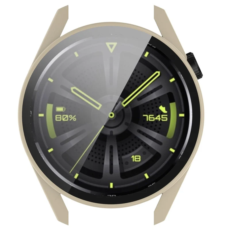 Stilvoll Huawei Watch GT 3 (46mm) Hülle mit Displayschutz in Silikon / TPU und Gehärtetes Glas