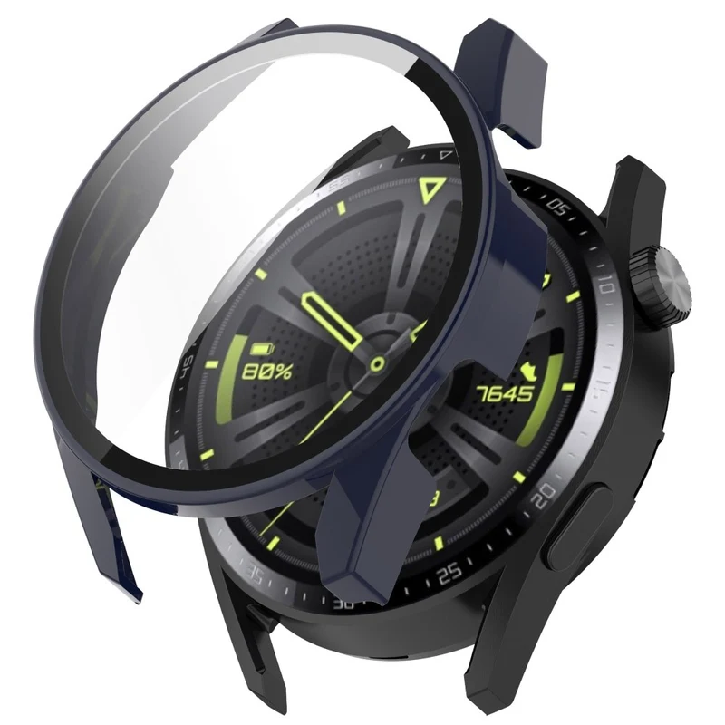 Mega Schön Huawei Watch GT 3 (42mm) Hülle mit Displayschutz in Silikon / TPU und Gehärtetes Glas