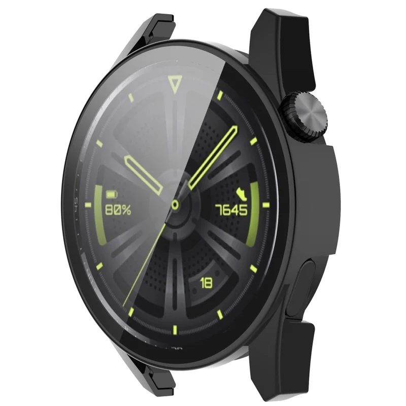 Mega Schön Huawei Watch GT 3 (42mm) Hülle mit Displayschutz in Silikon / TPU und Gehärtetes Glas