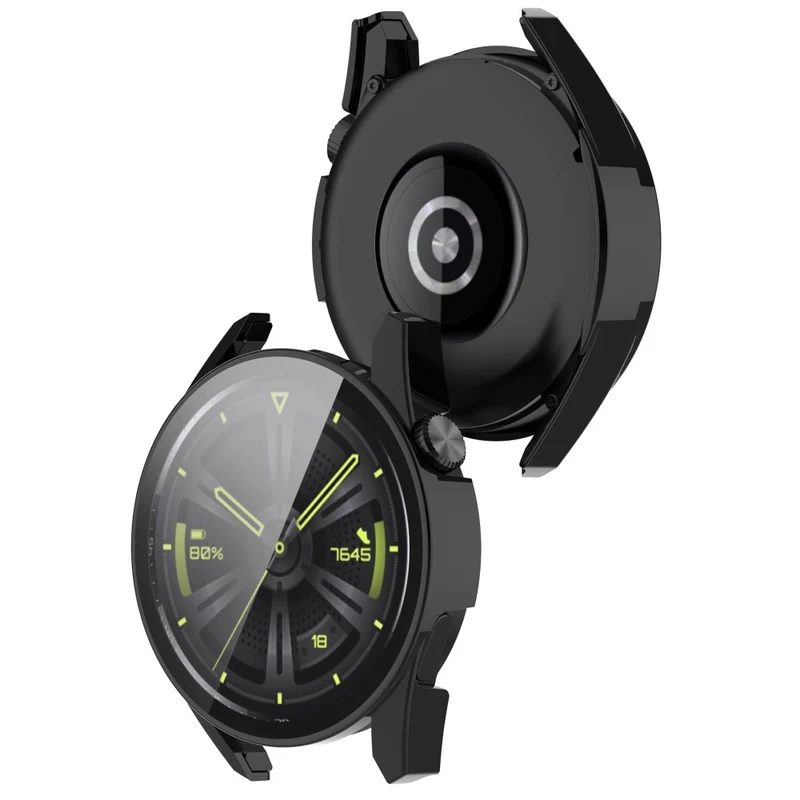 Mega Schön Huawei Watch GT 3 (42mm) Hülle mit Displayschutz in Silikon / TPU und Gehärtetes Glas