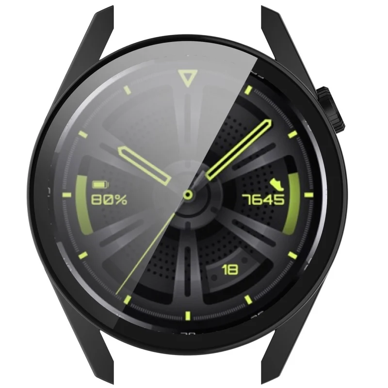 Mega Schön Huawei Watch GT 3 (42mm) Hülle mit Displayschutz in Silikon / TPU und Gehärtetes Glas