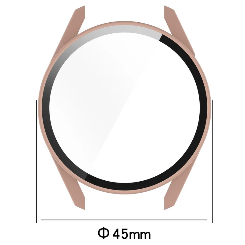 Mega Schön Huawei Watch GT 3 (42mm) Hülle mit Displayschutz in Silikon / TPU und Gehärtetes Glas