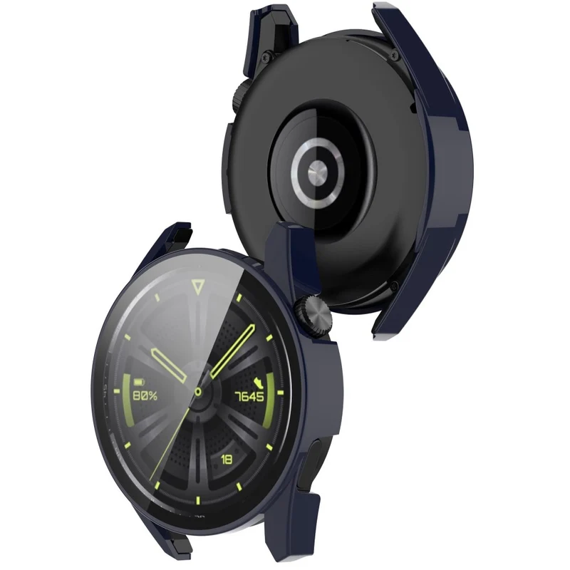 Mega Schön Huawei Watch GT 3 (42mm) Hülle mit Displayschutz in Silikon / TPU und Gehärtetes Glas
