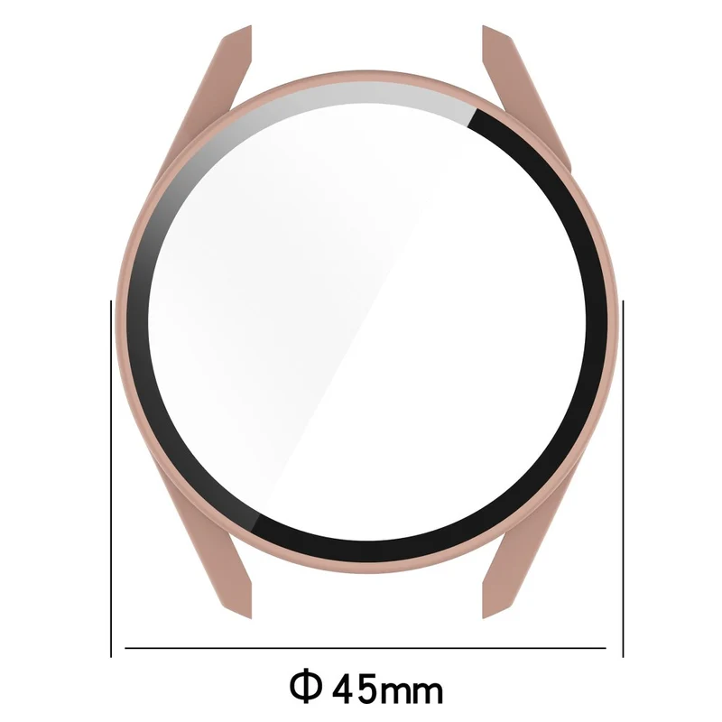 Mega Schön Huawei Watch GT 3 (42mm) Hülle mit Displayschutz in Silikon / TPU und Gehärtetes Glas