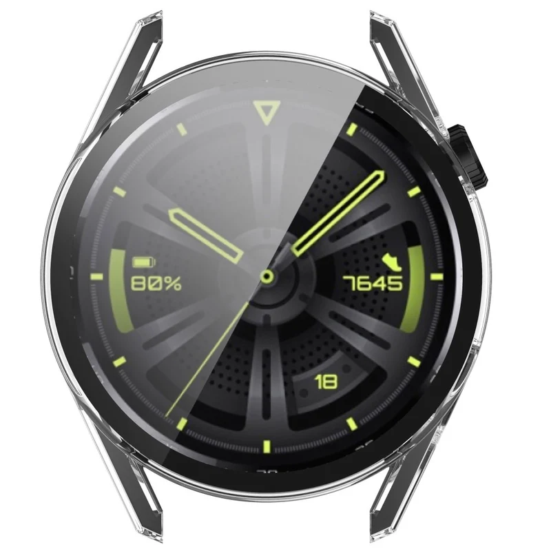 Mega Schön Huawei Watch GT 3 (42mm) Hülle mit Displayschutz in Silikon / TPU und Gehärtetes Glas