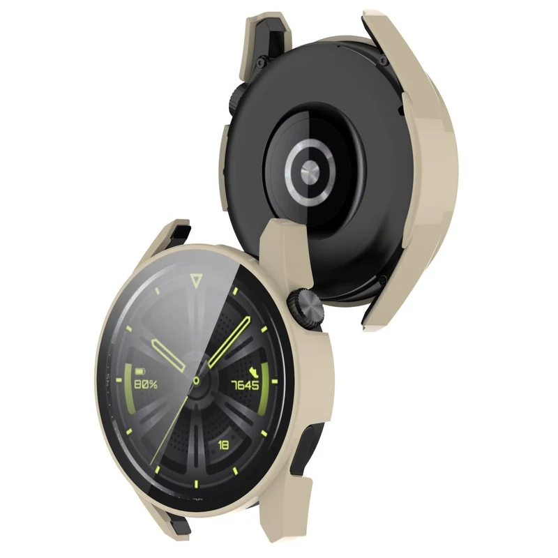 Mega Schön Huawei Watch GT 3 (42mm) Hülle mit Displayschutz in Silikon / TPU und Gehärtetes Glas