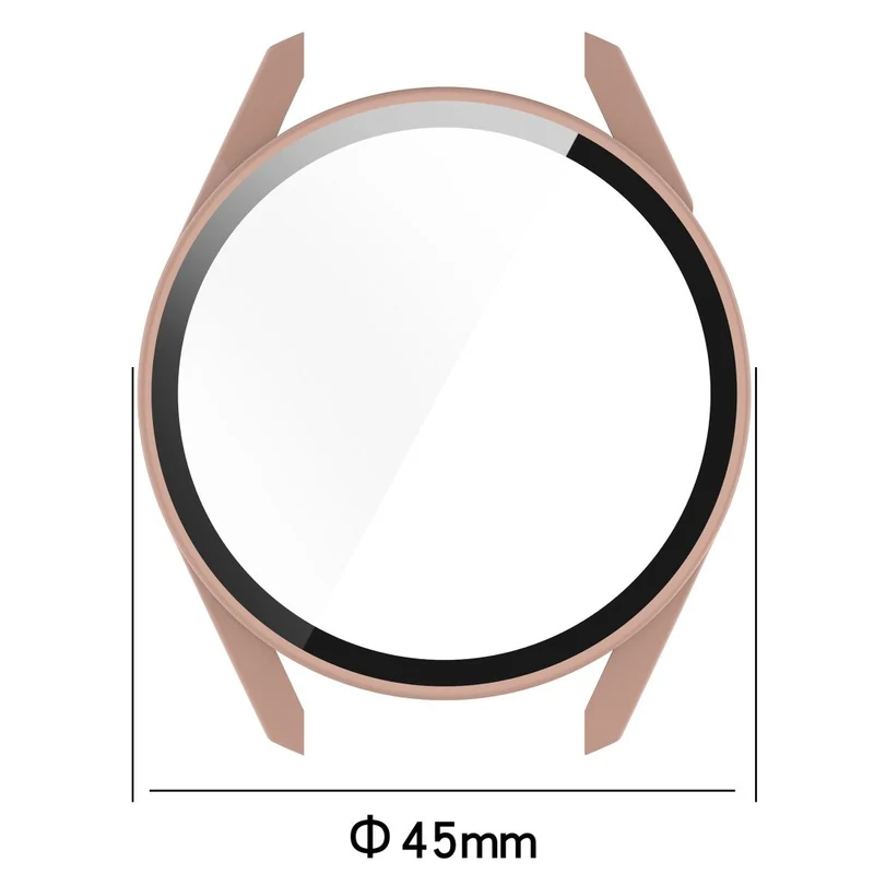 Mega Schön Huawei Watch GT 3 (42mm) Hülle mit Displayschutz in Silikon / TPU und Gehärtetes Glas
