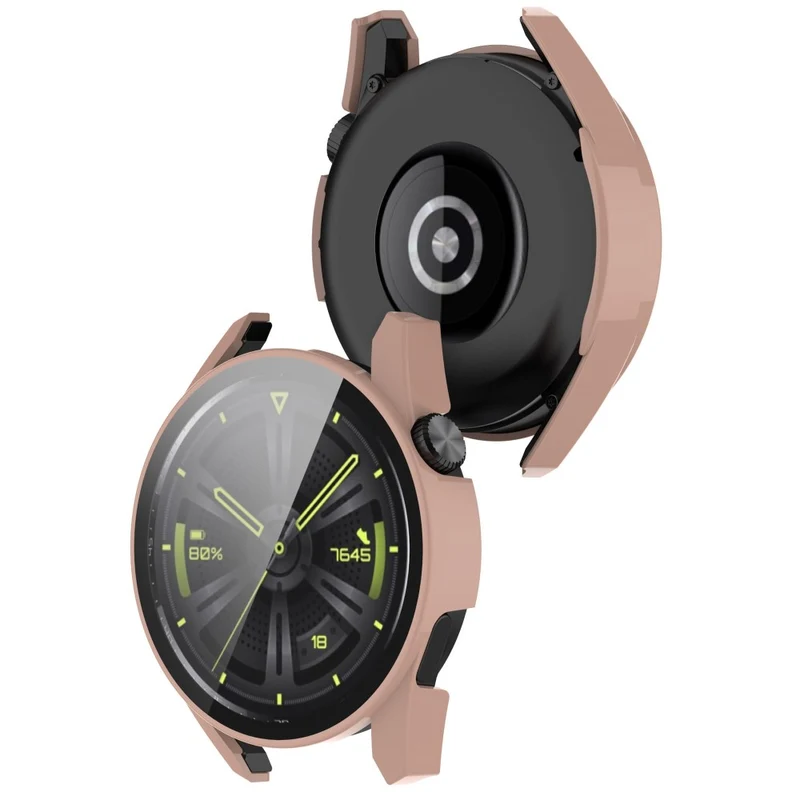 Mega Schön Huawei Watch GT 3 (42mm) Hülle mit Displayschutz in Silikon / TPU und Gehärtetes Glas