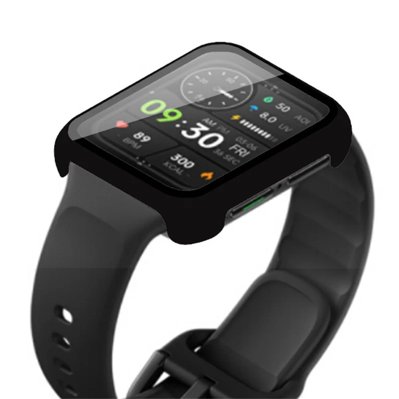 Schützend Oppo Watch 2 (46mm) Hülle mit Displayschutz in Plastik und Gehärtetes Glas
