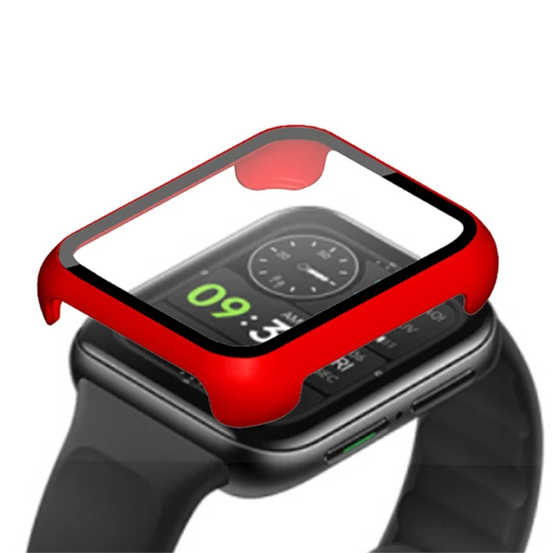 Auffallend Modisch Oppo Watch 2 (42mm) Hülle mit Displayschutz in Plastik und Gehärtetes Glas