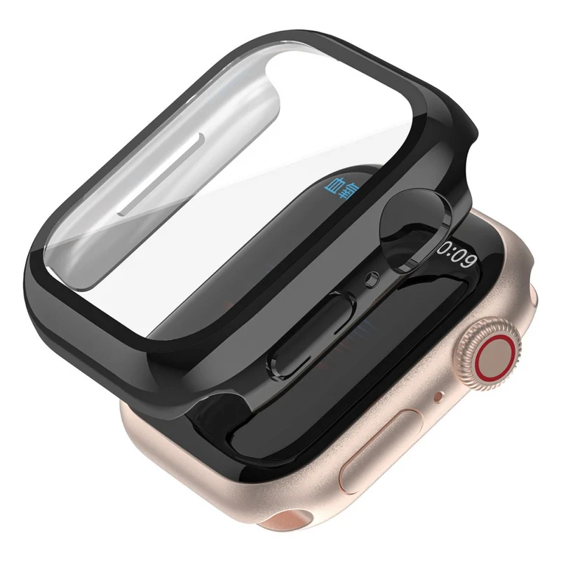 Auffallend Modisch Apple Watch Series 1-3 38mm Hülle mit Displayschutz in Plastik und Gehärtetes Glas