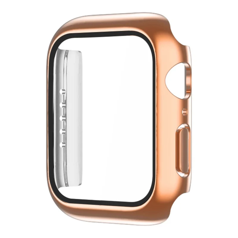 Super Stylisch Apple Watch Series 7 41mm Hülle mit Displayschutz in Plastik und Gehärtetes Glas