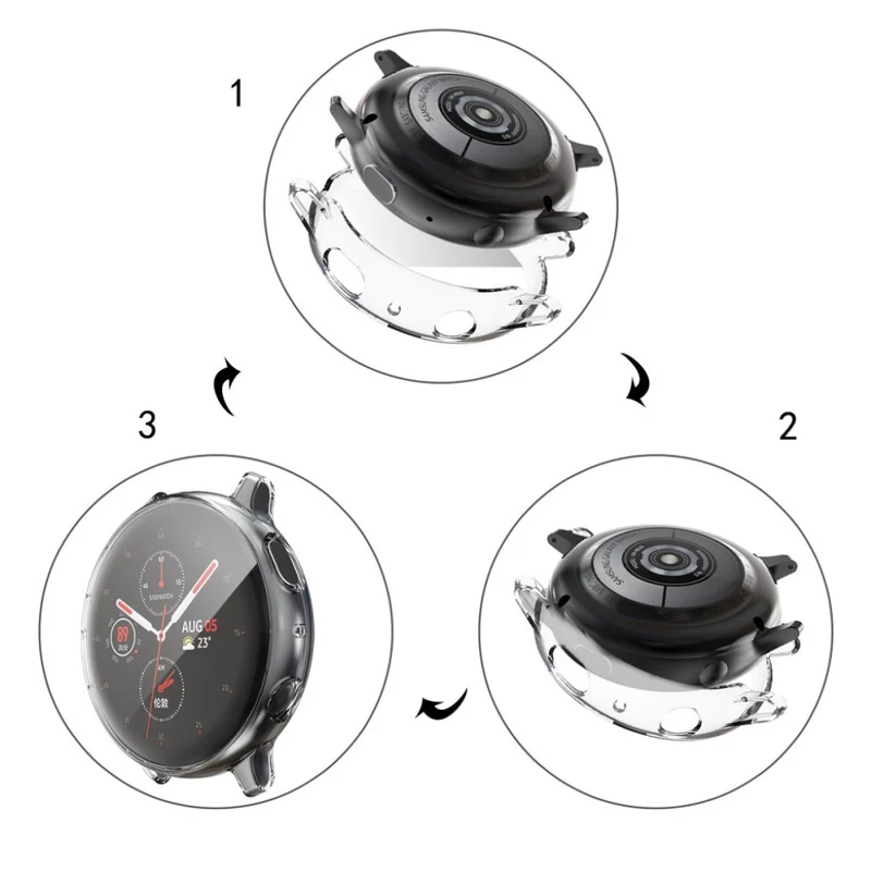 Mega Modisch Samsung Galaxy Watch Active 2 - 44mm Silikon / TPU Hülle