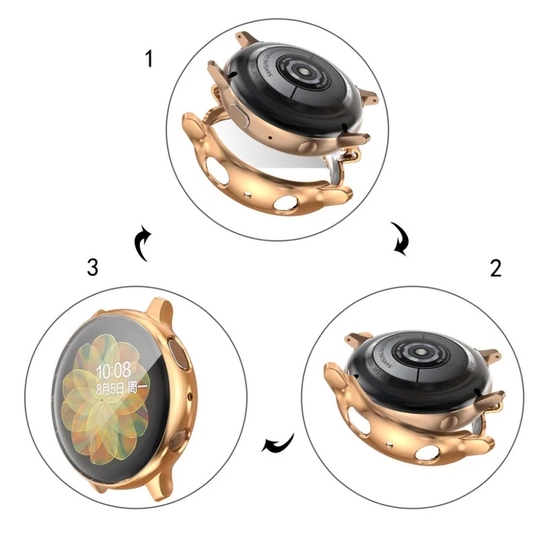 Mega Modisch Samsung Galaxy Watch Active 2 - 44mm Silikon / TPU Hülle