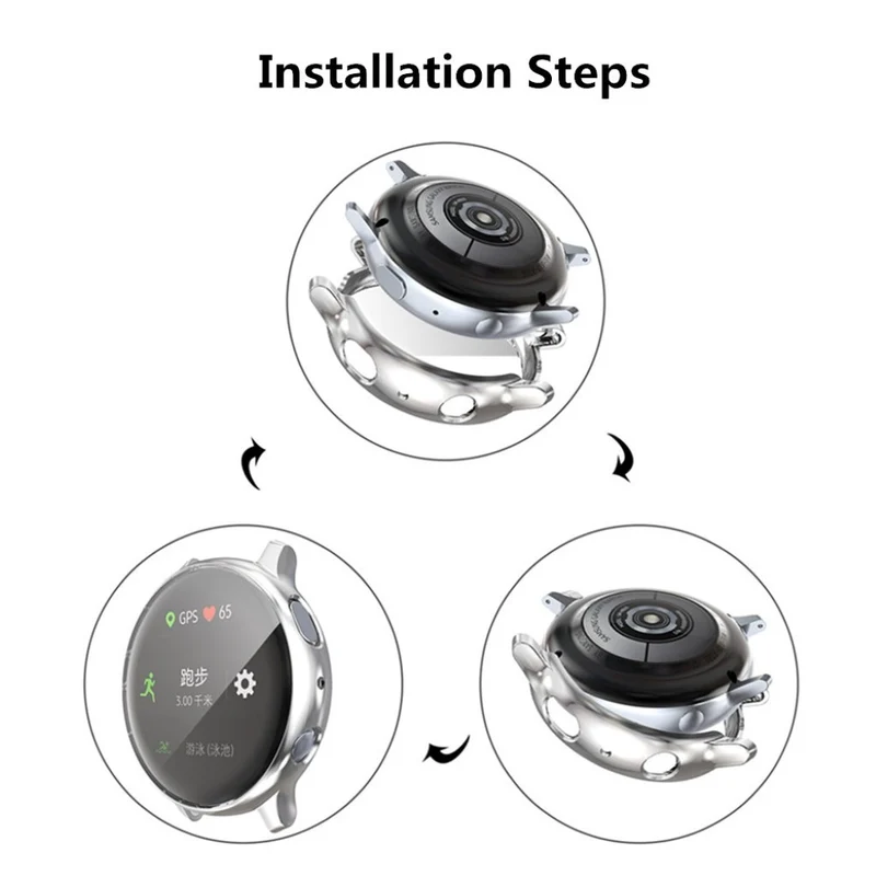 Mega Gut Samsung Galaxy Watch Active 2 - 40mm Silikon / TPU Hülle