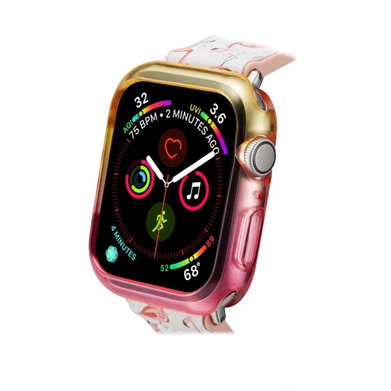 Auffallend Nett Apple Watch Series 5 44mm / Apple Watch 44mm Silikon / TPU Hülle