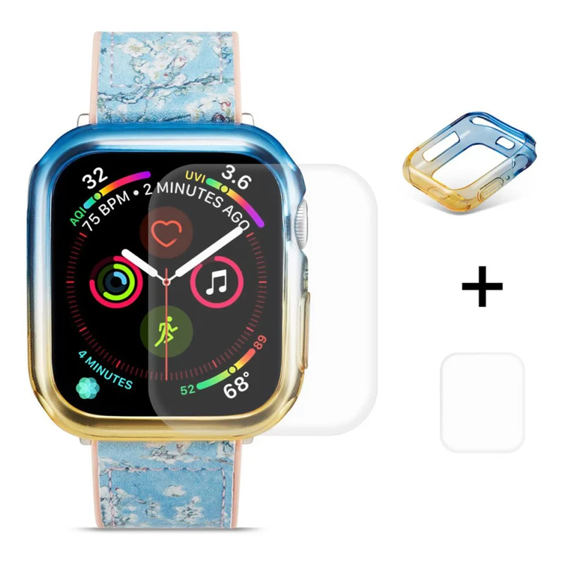 Auffallend Nett Apple Watch Series 5 44mm / Apple Watch 44mm Silikon / TPU Hülle