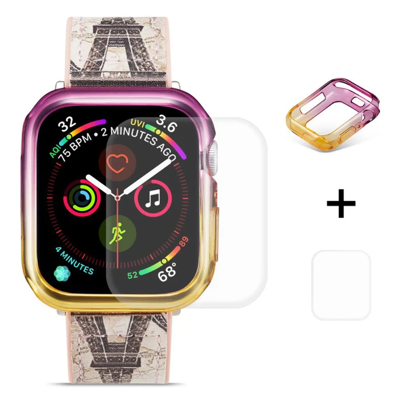 Auffallend Nett Apple Watch Series 5 44mm / Apple Watch 44mm Silikon / TPU Hülle