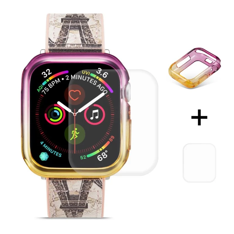 Auffallend Nett Apple Watch Series 5 44mm / Apple Watch 44mm Silikon / TPU Hülle