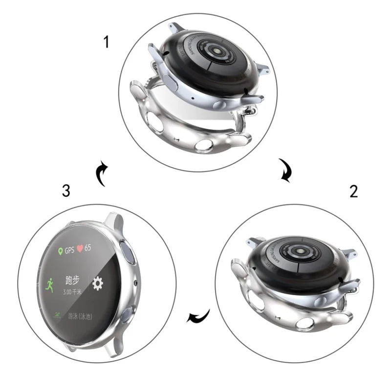 Absolut Stylisch Samsung Galaxy Watch Active 2 - 40mm Silikon / TPU Hülle