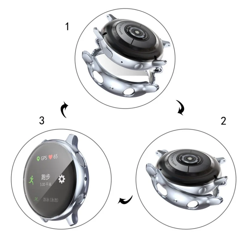 Absolut Stylisch Samsung Galaxy Watch Active 2 - 40mm Silikon / TPU Hülle