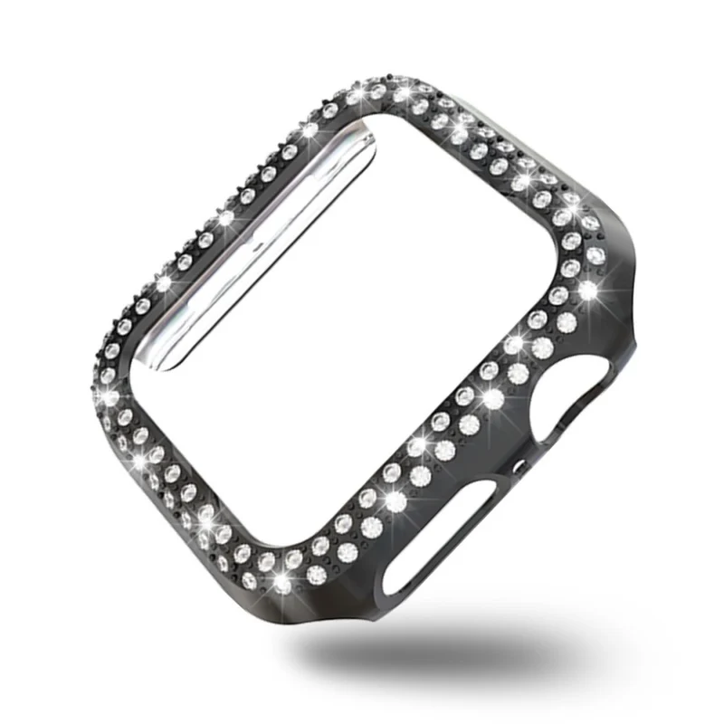 Unglaublich Gut Apple Watch Series 4 44mm Plastik und Strass Hülle