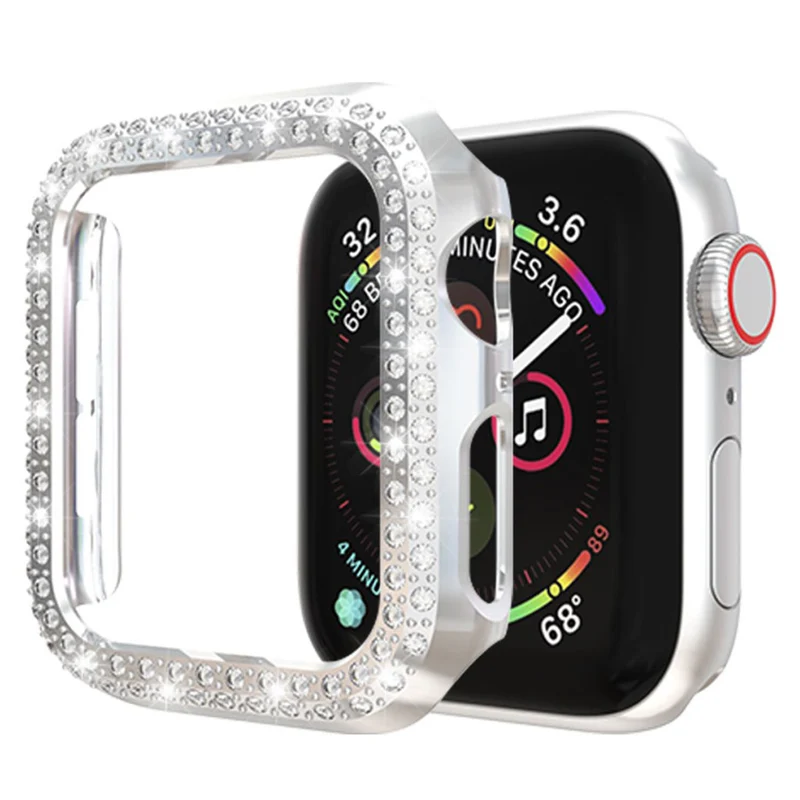 Unglaublich Gut Apple Watch Series 4 44mm Plastik und Strass Hülle