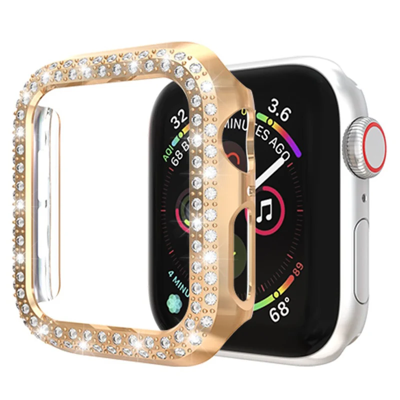 Unglaublich Gut Apple Watch Series 4 44mm Plastik und Strass Hülle