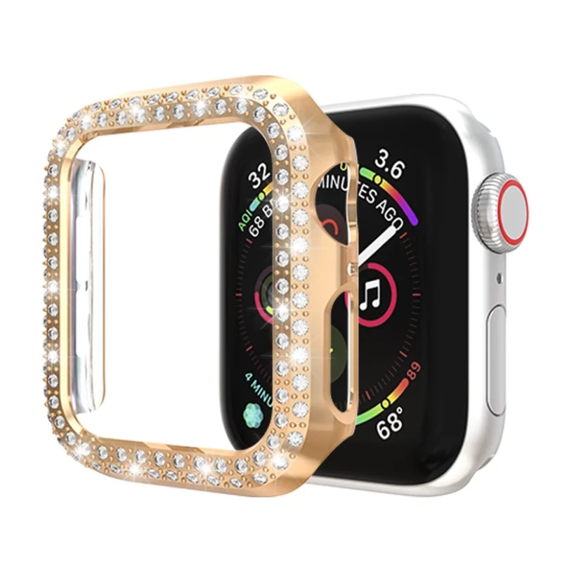 Unglaublich Gut Apple Watch Series 4 44mm Plastik und Strass Hülle