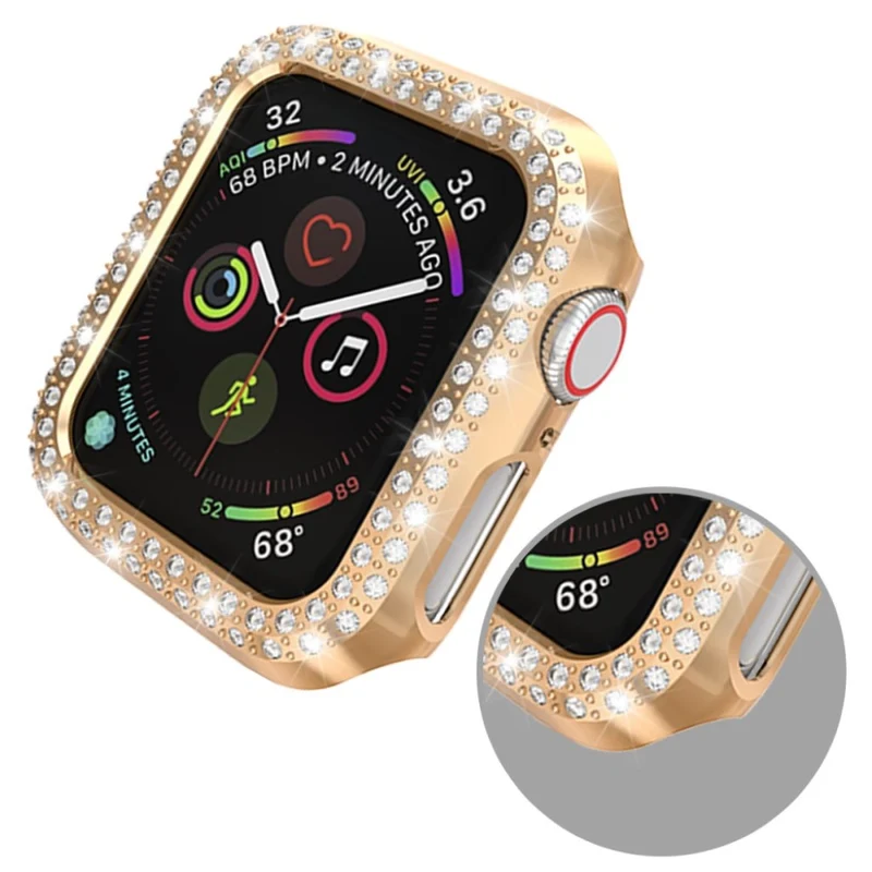 Unglaublich Gut Apple Watch Series 4 44mm Plastik und Strass Hülle