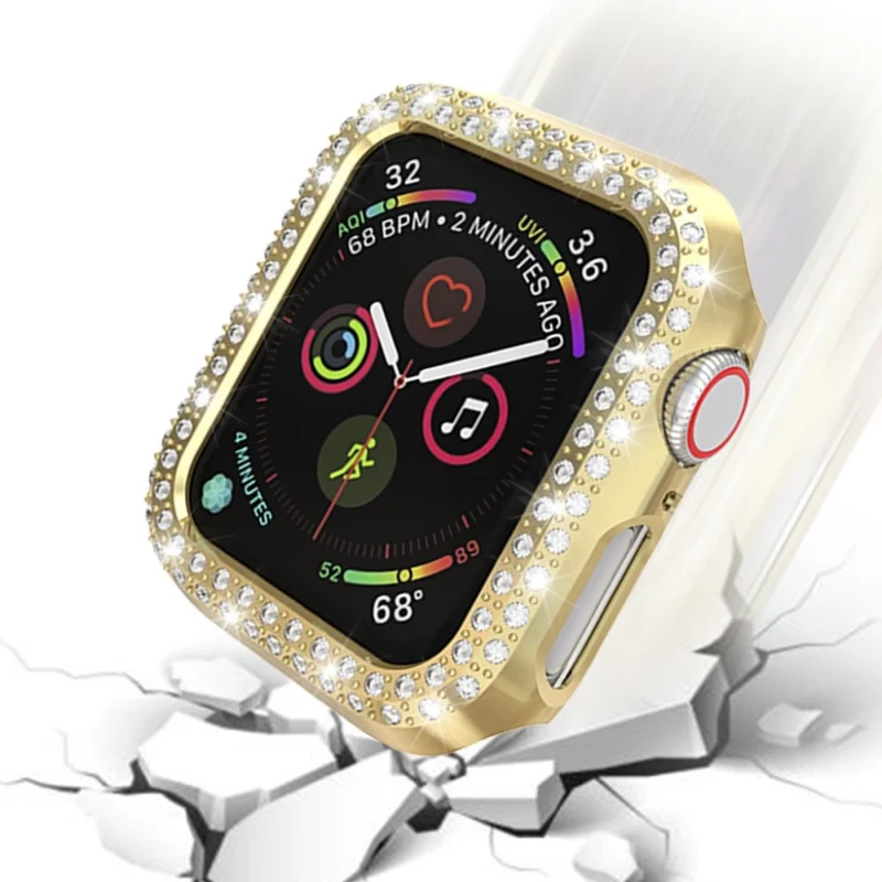 Unglaublich Gut Apple Watch Series 4 44mm Plastik und Strass Hülle