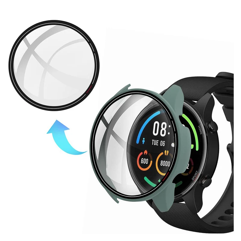 Unglaublich Stylisch Xiaomi Mi Watch Color Hülle mit Displayschutz in Plastik und Glas