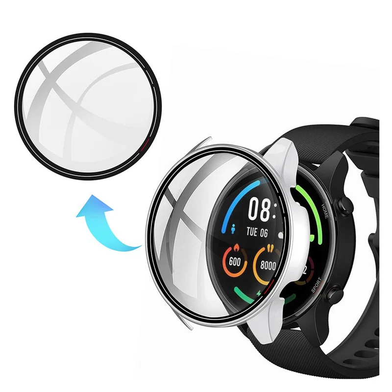 Unglaublich Stylisch Xiaomi Mi Watch Color Hülle mit Displayschutz in Plastik und Glas