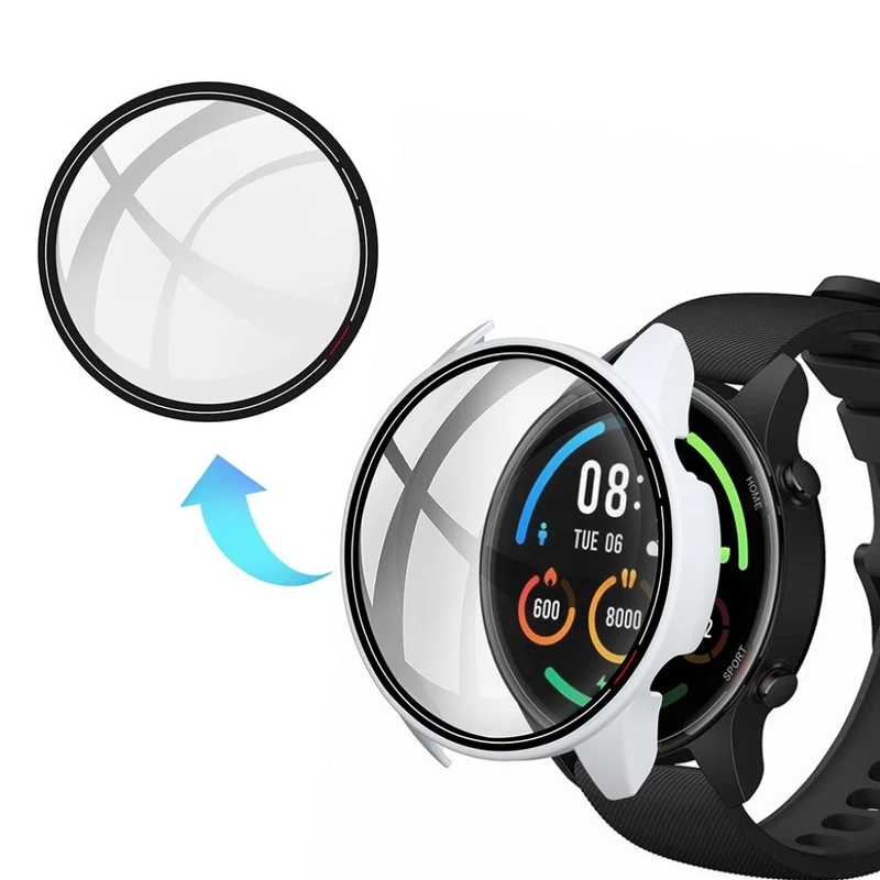 Unglaublich Stylisch Xiaomi Mi Watch Color Hülle mit Displayschutz in Plastik und Glas