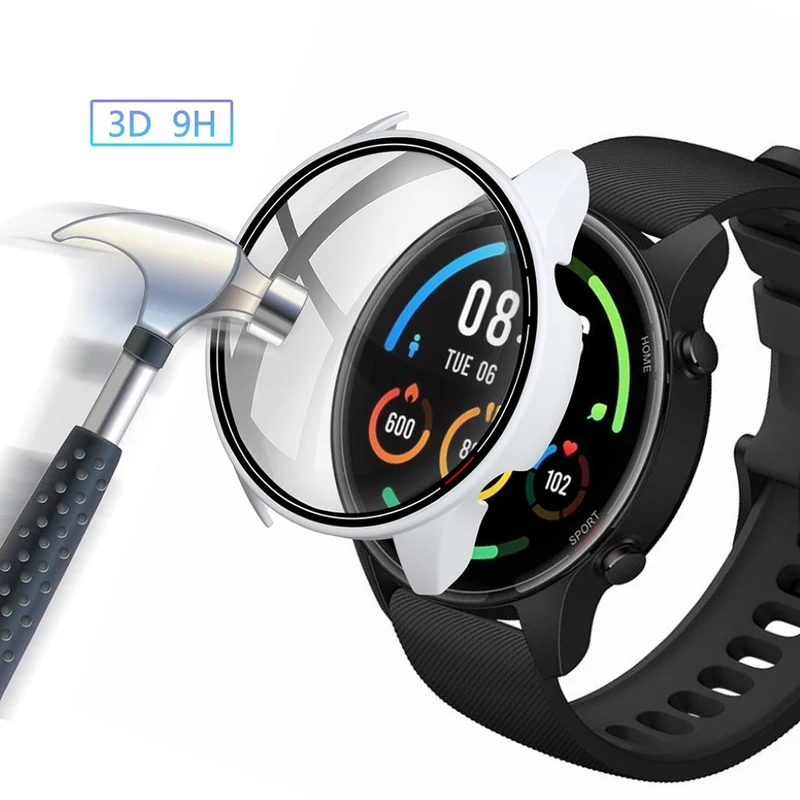 Unglaublich Stylisch Xiaomi Mi Watch Color Hülle mit Displayschutz in Plastik und Glas