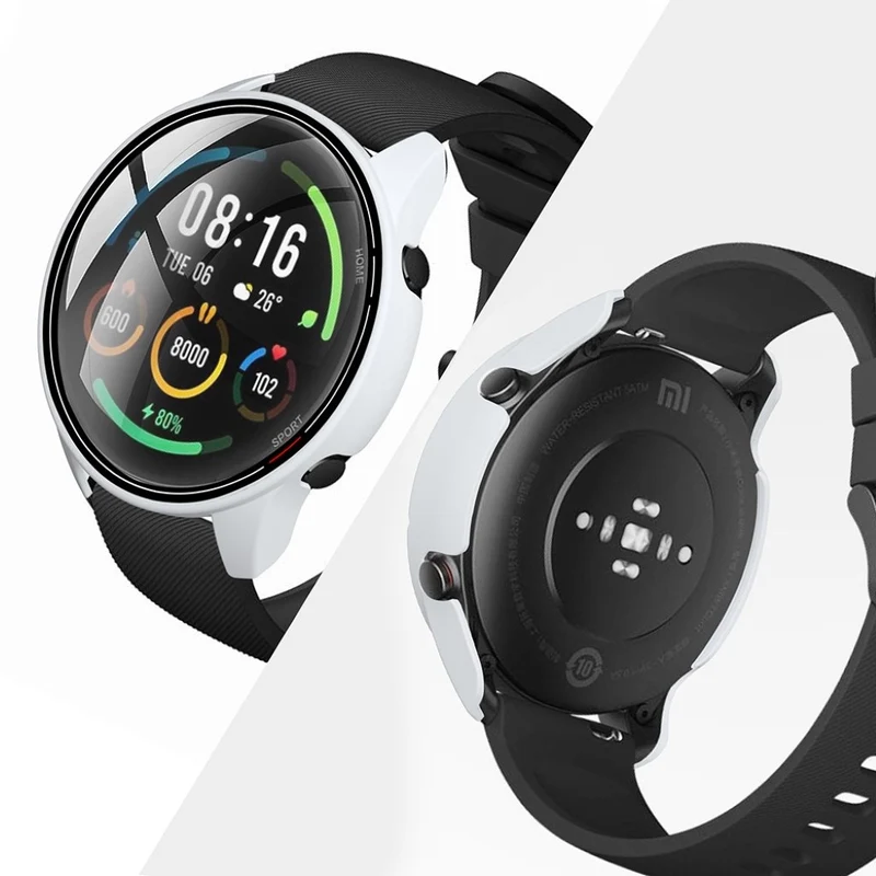 Unglaublich Stylisch Xiaomi Mi Watch Color Hülle mit Displayschutz in Plastik und Glas