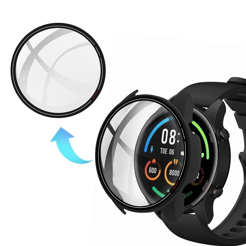 Unglaublich Stylisch Xiaomi Mi Watch Color Hülle mit Displayschutz in Plastik und Glas