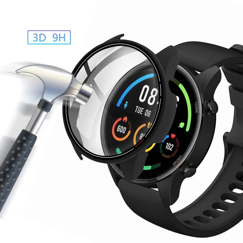 Unglaublich Stylisch Xiaomi Mi Watch Color Hülle mit Displayschutz in Plastik und Glas