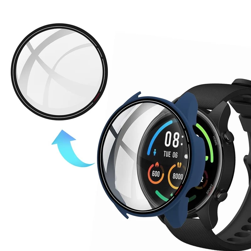 Unglaublich Stylisch Xiaomi Mi Watch Color Hülle mit Displayschutz in Plastik und Glas