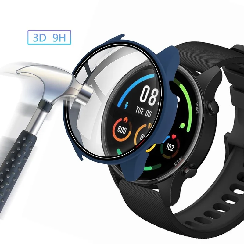 Unglaublich Stylisch Xiaomi Mi Watch Color Hülle mit Displayschutz in Plastik und Glas